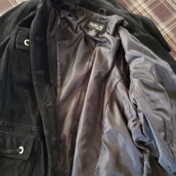 STYLE & CO BLACK LEATHER SUEDE JACKET 16W - Picture 7 of 7